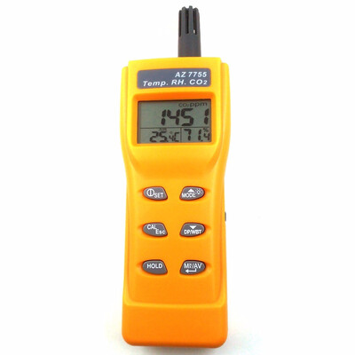 

AZ7755 Digital CO2 tester air quality monitor gas Analyser CO2 meter thermometer Hygrometer humidity Meter 3-in-1 CO2 Detector