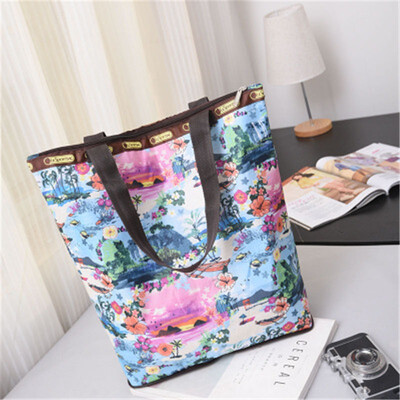 

ZHANAO new womens bag canvas shoulder bag Europe&large capacity shopping bag folding shoulder bag