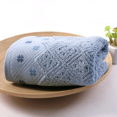 

Gold towel home textile cotton absorbent thickening towel single strip blue 162g strip 7034cm