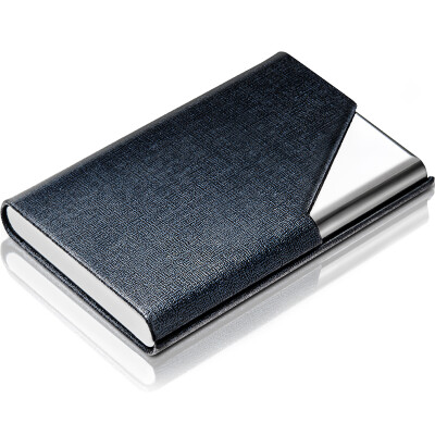 

Excellent&UHOO 6605 business card holder gem blue blue bone skin 1 box large capacity card case