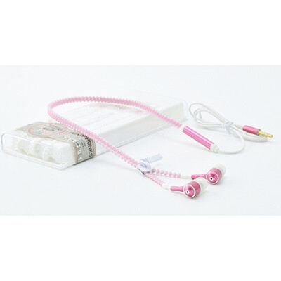 

Time limit Colorful Luminescent Metal Zipper Headset With Microphone In-Ear Headset 35mm For Mobile Phone MP3 MP4 Music Players