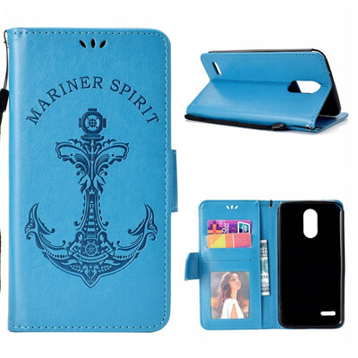 

MOONCASE LG V30 Embossed Mermaid Anchor Holster - Blue
