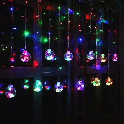 

25M 220V EU Plug Christmas LED Wish Ball Lighs Indoor Birthday Surprise Wedding Decoration light For Party Holiday Lighting