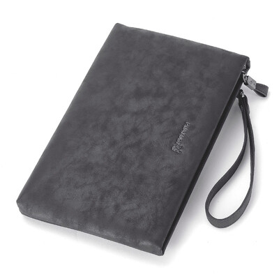 

Playboy PLAYBOY handbag male large capacity Korean fashion business casual long hand envelope bag PCA7731-7B black