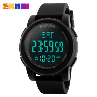 

SKMEI Brand For men watch LED digital watch For men wristwatch black Alarm 50 m Waterproof sport watch for For men relogi