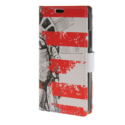 

MOONCASE Postcard Postmark Design Leather Wallet Flip Card Slot Bracket Back чехол для Microsoft Lumia 640 A07