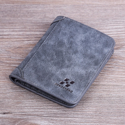 

Mens short frosted purse retro seventy percent off wallet youth multi card Fashion Wallet