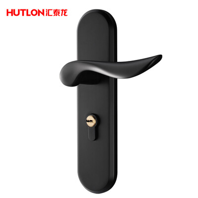 

Huilong Hutlon door lock indoor bedroom door lock American black bathroom solid wood door handle household mute door lock DS-732022