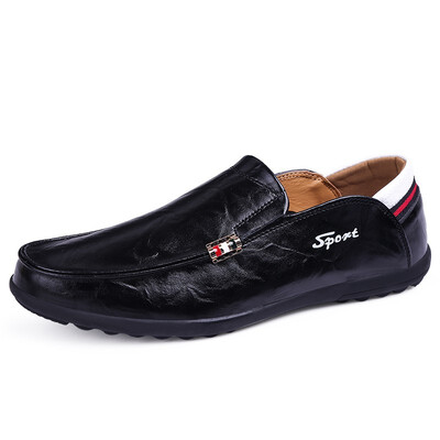 

2018 Genuine Leather Men Shoes Soft Casual Shoes Men Loafers Breathable Driving Shoes