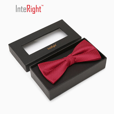 

INTERIGHT mens formalwear business Korean version of the wave point bow tie groom wedding reception bow tie red
