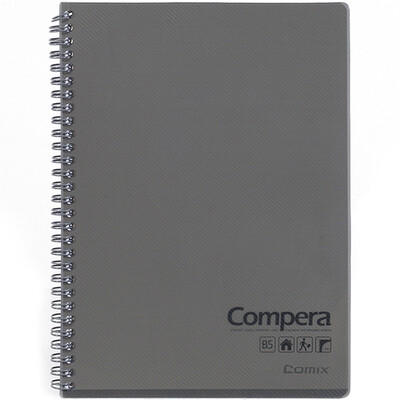 

Вместе (COMIX) CPB5801 Compera с двойной спиралью PP лапша / блокнот B5 80 страниц через золу