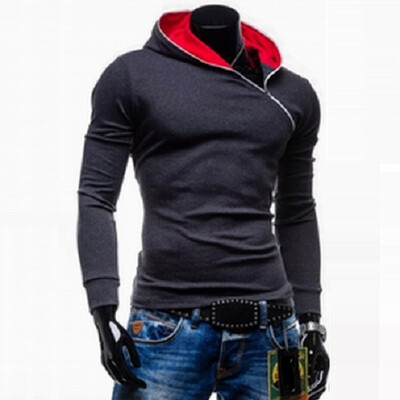 

Zogaa New Mens Hoodie Pure Color Slim