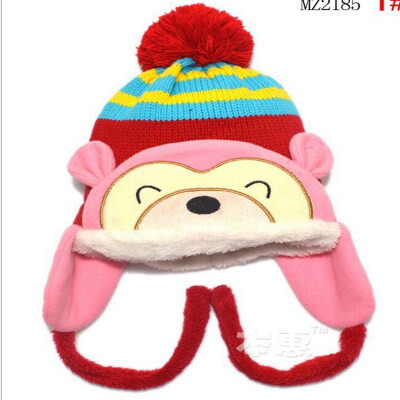 

Buebos Ninos Children's Hat Autumn Winter Style Cartoon Cashmere Earmuffs Kids Boy Girl Beanie Hat