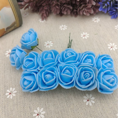 

50PCS lot 3cm Mini PE Foam Rose Artificial Flower Heads For Home Decorative Wreaths Supplies Wedding Party Dly Crafts Decoration