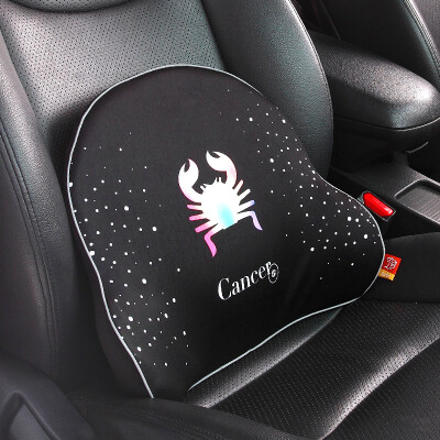 

GiGi car waist lumbar pillow bamboo charcoal memory cotton car office back cushion waist pillow GC-62 Cancer