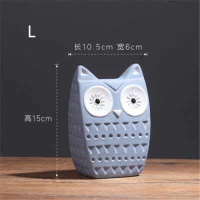 

American country ceramic owl home decorations figurines entrance desktop living room porcelain animal ornaments display