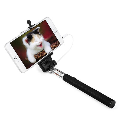 

Z07 - 5S 35mm USB Cable Connection Extendable Self Portrait Selfie Handhold Stick Monopod with Adjustable Holder Wi-Fi Free