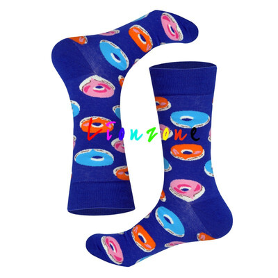 

LIONZONE New Arrived Happy Socks Women Plus Size With Taco Avocado Doughnut Foods Design Calcetines Socks Funny Gift
