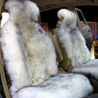 

KAWOSEN 2 PCS 100 Australian Pure Natural Fur Seat Cover Sheepskin Winter Car Seat CoverWool Seat Warm Car Seat Covers LWSC02