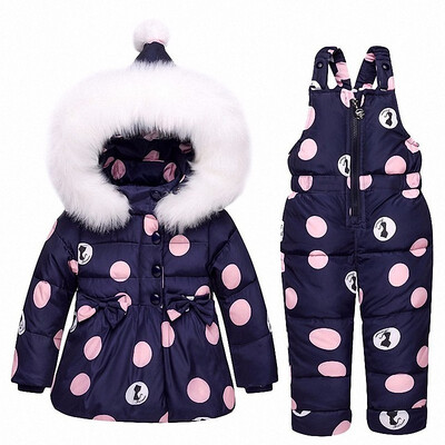 

2018 new Winter children clothing sets girls Warm parka down jacket for baby girl clothes childrens coat snow wear kids suit