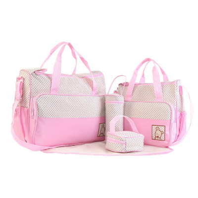 

Mummy Multifunction Stroller Bag 5pcsset 413318cm Nursing Bottle Handbag Baby Diaper Bag Bebek Bakim Cantasi Nappy Tote