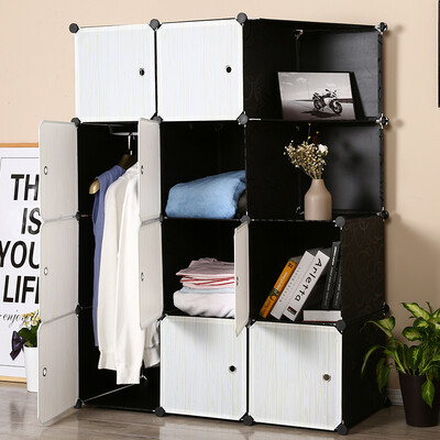 

Yun no end of the simple wardrobe adult storage cabinet modern combination plastic storage wardrobe closet 10 door 1 hang angle cabinet