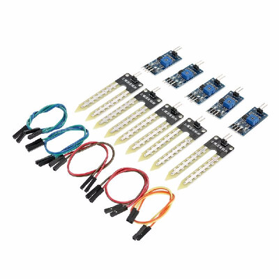 

Kit 5pcs Soil Humidity Hygrometer Moisture Detection Sensor Module Automatic Watering System for Arduino 12pcs Breadboard J7R6U8C