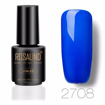 

ROSALIND 7ML Nail Polish Gorgeous Color Nail Gel Polish Vernis Semi Permanent Top Coat Base Coat Gel Nail Varnishes gel lacquer
