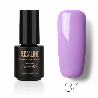 

ROSALIND Gel 1 Black Bottle 7ML Pure Color 58 Colors 01-58 Gel Nail Polish Soak Off Nail Art Semi-Premanent UV LED Gel Lacquer