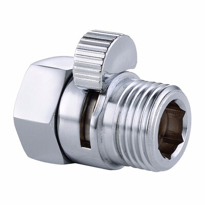 

High Quality Pure Copper Chrome Shower Heads Fast Switching Through The Shut Off Valve Hose Flow Throttle Valve Seal G12
