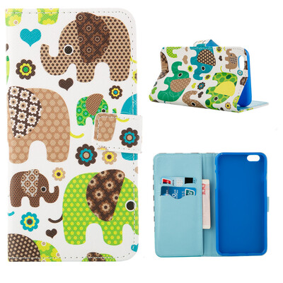 

MOONCASE ЧЕХОЛ ДЛЯ iPhone 6 Plus (5.5") Flip Leather Wallet Card Slot Foldable Stand Feature [Pattern series] /a21