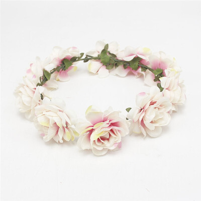 

New Spring Fashion Women Lady girls Wedding Flower Wreath Crown Headband Floral Garlands Hair band Hair Accessories