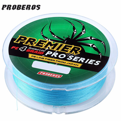 

PROBEROS 100M Mixed Color PE Monofilament Fishing Line Strong 4 Strands Braided Wire PE material High tensile strength