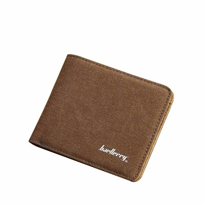 

Men Wallet Korean Horizontal Canvas Short Ultra-thin Purse