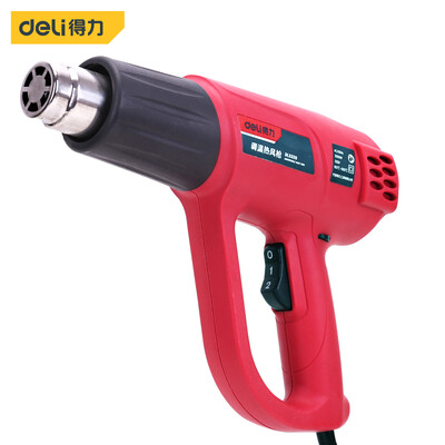 

Deli deli adjustable hot air gun industrial electric hot hair dryer hot air gun electric bake gun car foil baking gun shrink film drying gun 2000W DL5320
