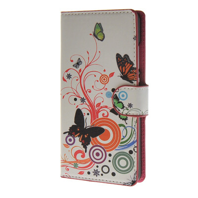 

MOONCASE Butterfly style Leather Wallet Flip Card Slot Stand Pouch чехол для Huawei Ascend P8 lite A02