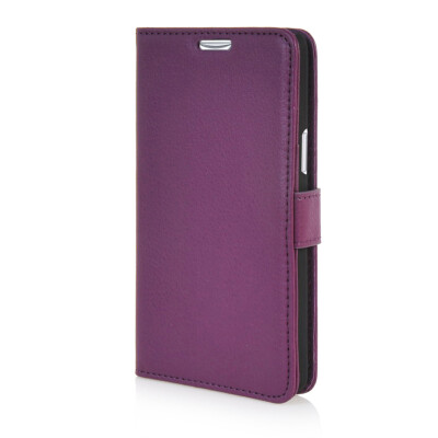 

MOONCASE High quality Leather Wallet Flip Card Slot Pouch Stand Shell Back ЧЕХОЛ ДЛЯ LG L80 Purple