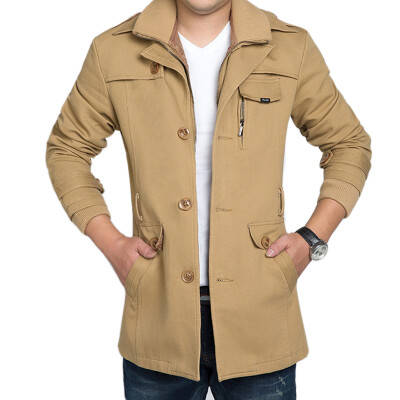 

Necini™ Man' New winter long section of the men' long coat jacket youth