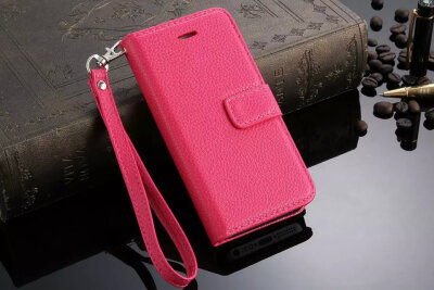 

MITI Flip leather Litchi Grain Leather Cover Case for iphone 5/ iPhone 5G Bag Back With Card Slot And Sling