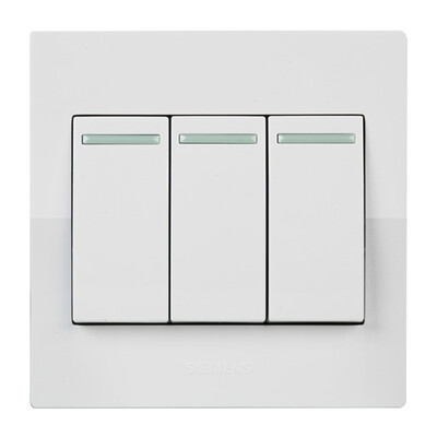 

Siemens SIEMENS 5TA80343NC01 three open double control Yue move with fluorescent elegant white