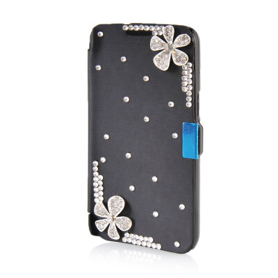 

MOONCASE Luxury Flower Crystal Leather Side Flip Wallet Pouch ЧЕХОЛ ДЛЯ Samsung Galaxy Express 2 G3815