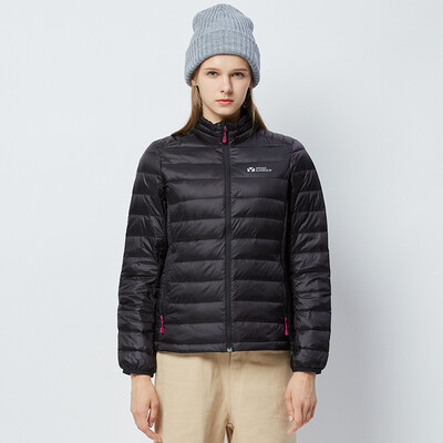 

MOBIGARDEN Outdoor autumn&winter light&windproof double water&oil resistant warm down jacket men&women NWB1506002 600 Peng piano black female M 160