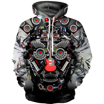 

Mens Hoodie 3D Printed Women Pullover Sweater