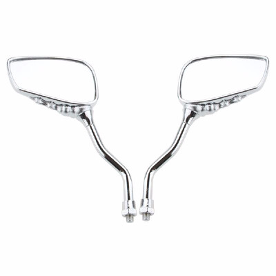 

Motorcycle Motorbike Bike Universal Pair Chrome Skeleton Skull Mirrors Rear View 10mm