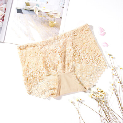 

Xia Wei Fang Lace sexy ladies panties stretch hollow comfortable elastic waist briefs 1032-1 light purple code