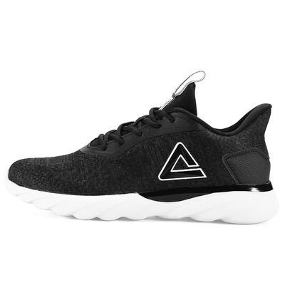 

PEAK mens shoes comfortable non-slip light running shoes casual sports shoes men DH830091 black 43 yards