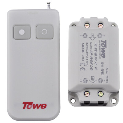 

With the (TOWE) wireless remote control switch 220V single lamp power remote controller can penetrate the wall