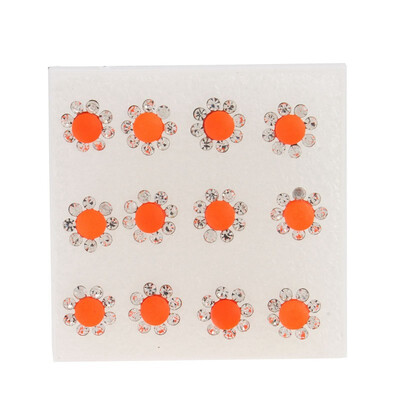 

6pair fashion 19mm Fluorescent Rhinestone Earring Round Bead Stud Earrings