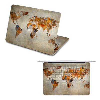 

GEEKIDMacbook Air 11 decal front sticker macbook keyboard sticker full cover Map top sticker