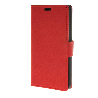 

MOONCASE Soft skin PU Wallet Flip Card Stand Back Leather Case Cover for Huawei Ascend Y635 Red